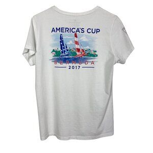 Vineyard Vines Americas Cup Bermuda 2017 T Shirt Womens Medium Sailing Preppy